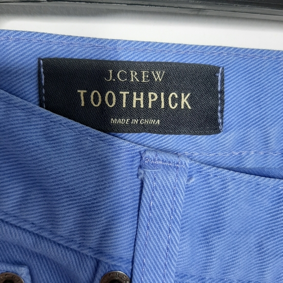 J Crew Toothpick Ankle Blue Jeans size 27 - Picture 5 of 6